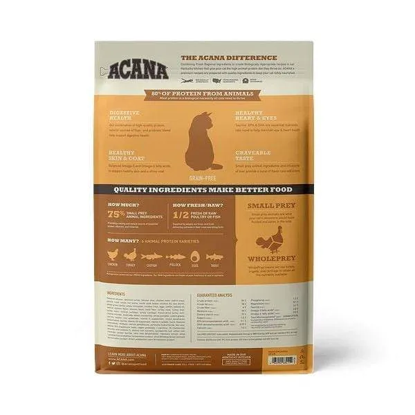 ACANA Meadowlands Freeze Dried Coated Grain Free Dry Cat Food