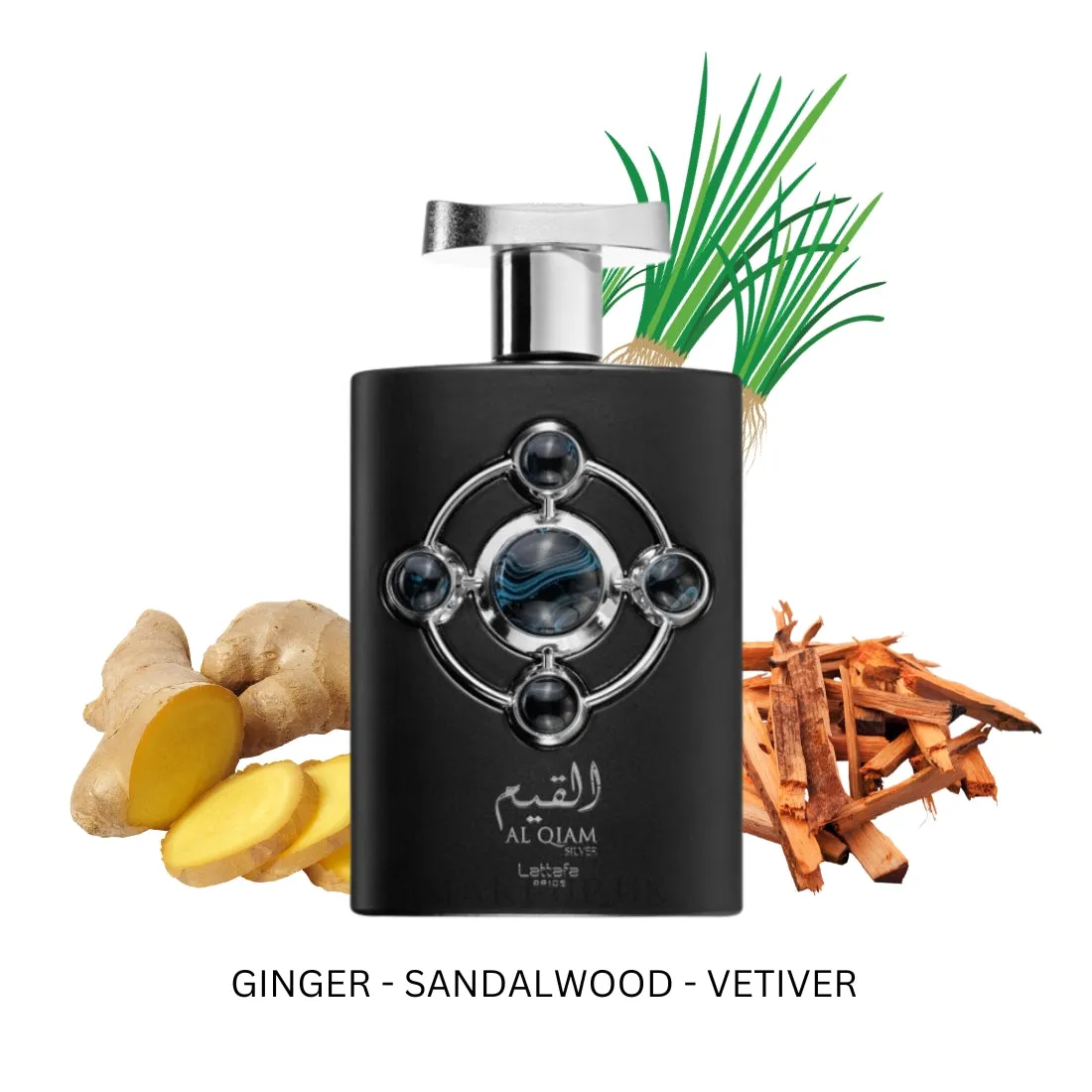 Al Qiam Silver For Men by Lattafa Eau de Parfum Spray 3.4 oz