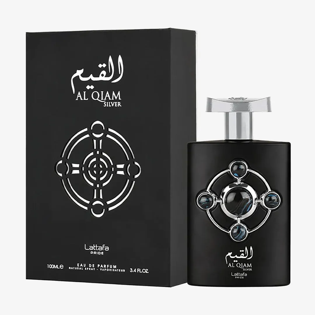 Al Qiam Silver For Men by Lattafa Eau de Parfum Spray 3.4 oz