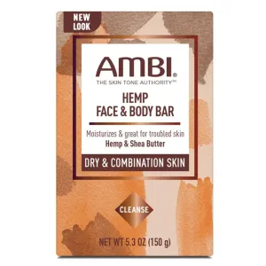 AMBI Hemp Face & Body Bar for Dry & Combination Skin - 5.3 oz