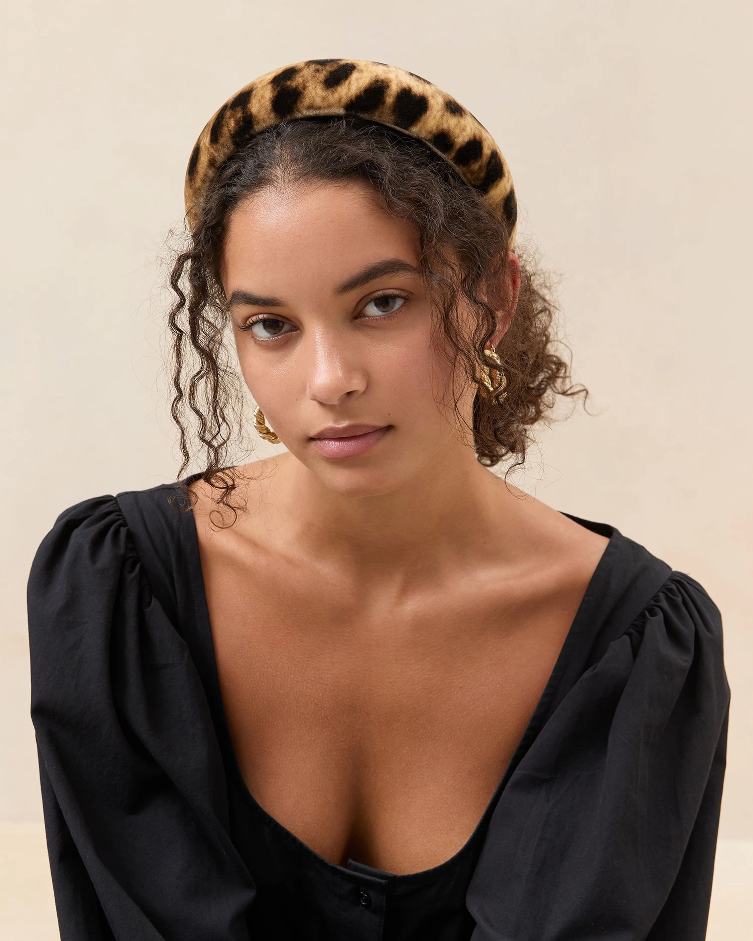 Bellamy Leopard Puffy Headband
