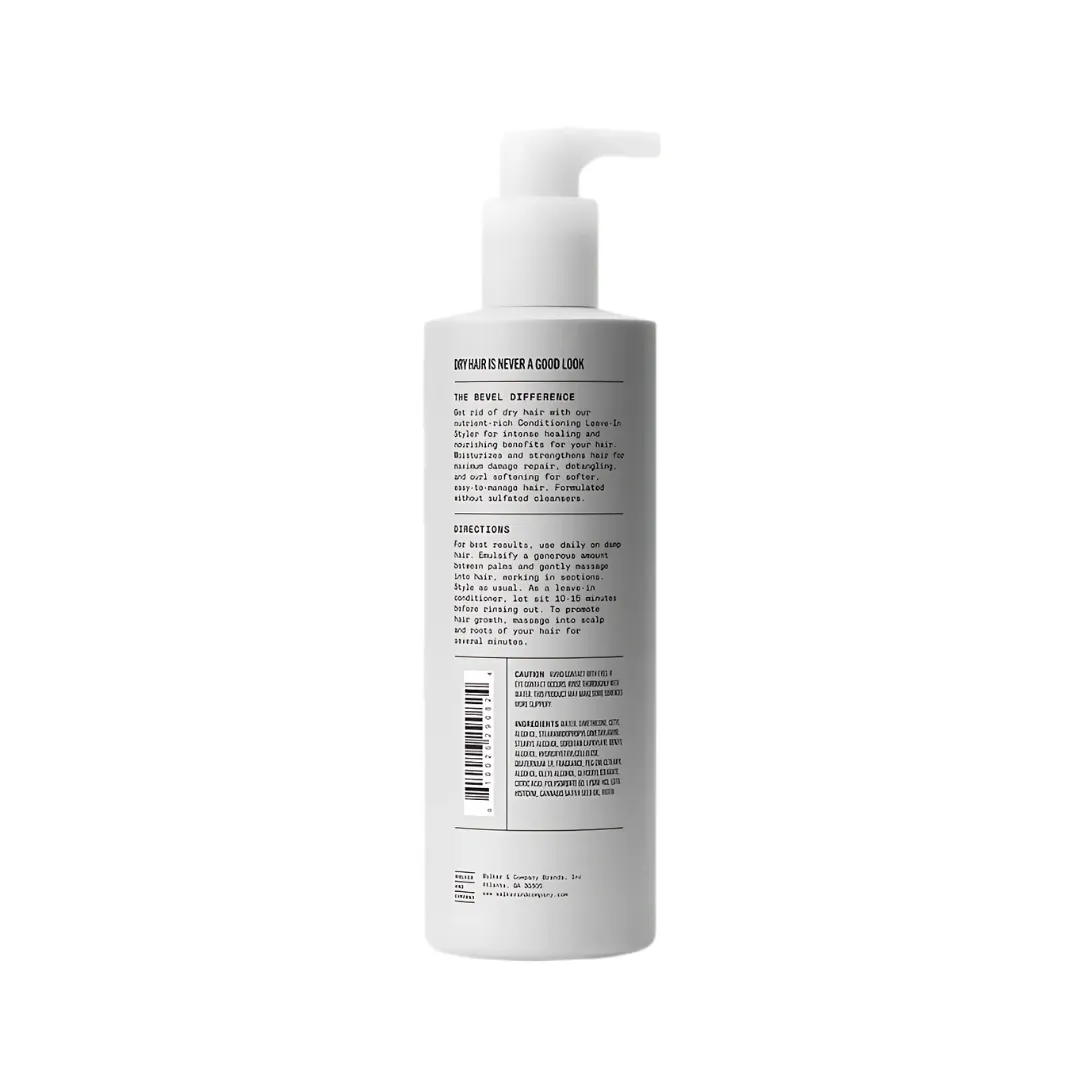 Bevel Hair Conditioning Daily Hair Lotion Leave-in Styler with Hemp Seed Oil - 7 oz