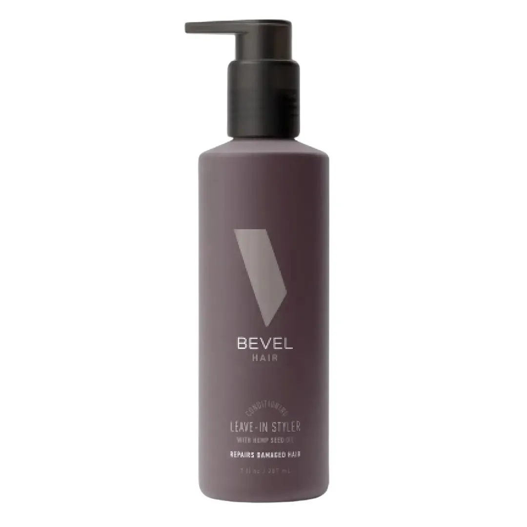 Bevel Hair Conditioning Daily Hair Lotion Leave-in Styler with Hemp Seed Oil - 7 oz