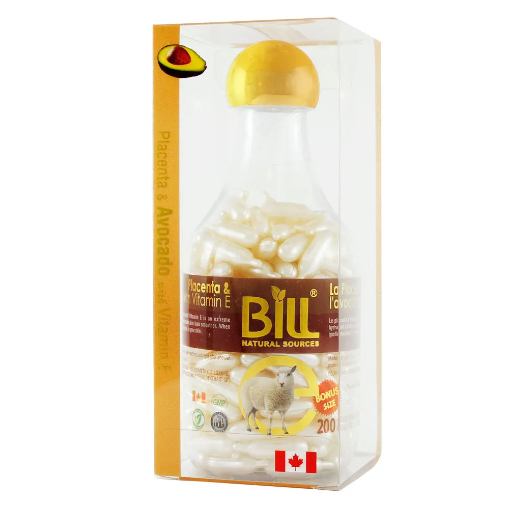 BILL Natural Sources® Lamb Placenta Facial Moisturizer with Avocado & Vitamin E Gelcaps