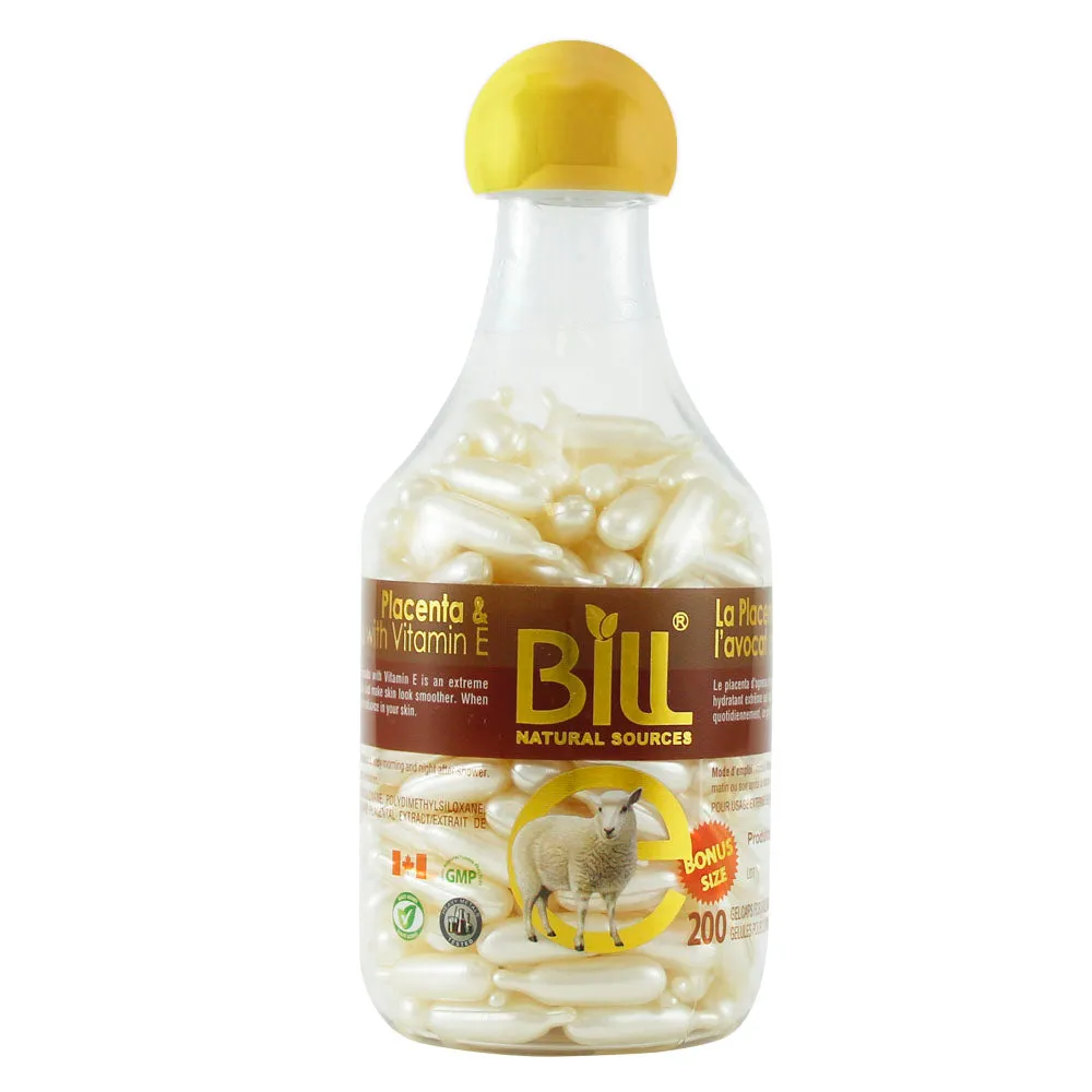 BILL Natural Sources® Lamb Placenta Facial Moisturizer with Avocado & Vitamin E Gelcaps