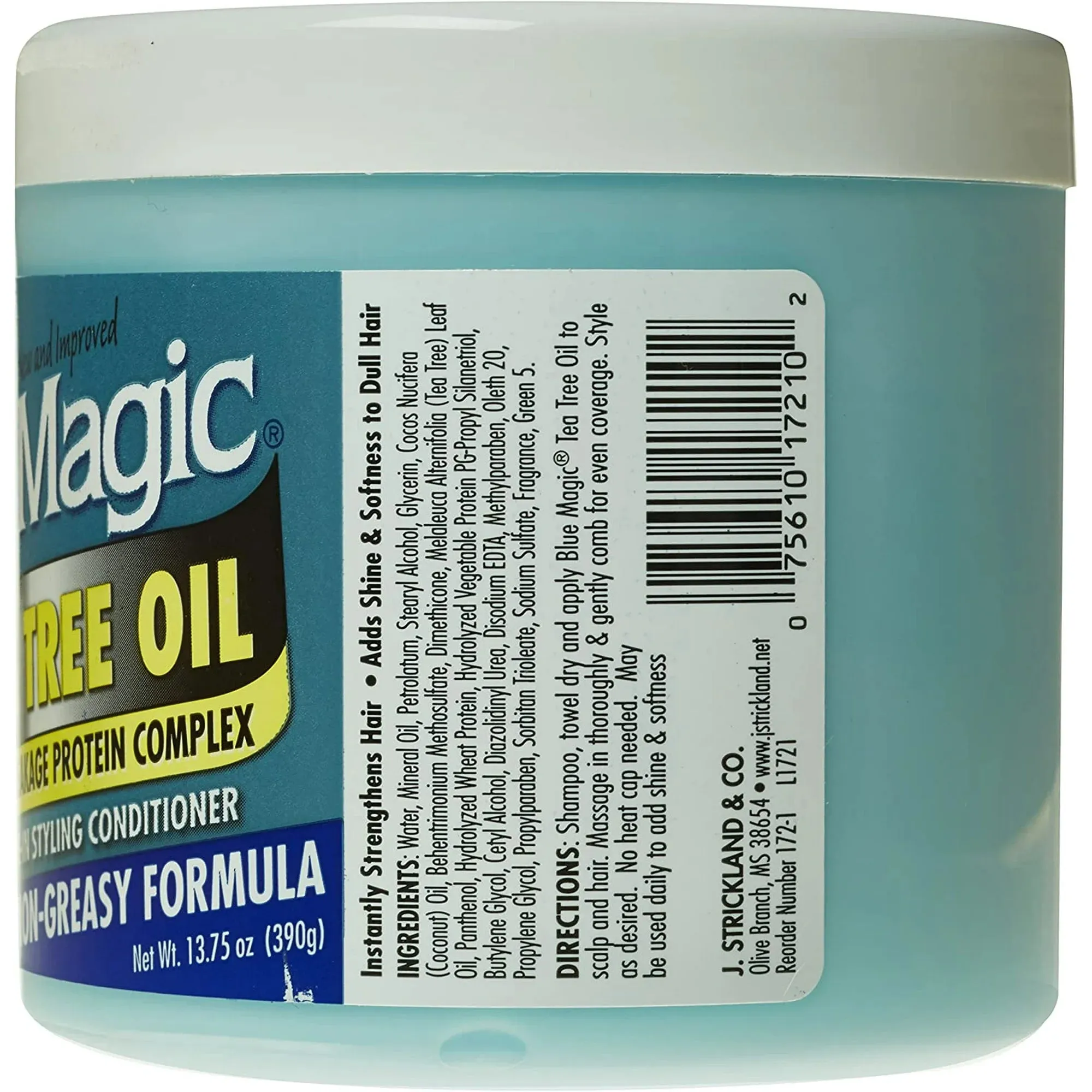 Blue Magic Tea Tree Oil Leave-In Styling Conditioner - 12 oz