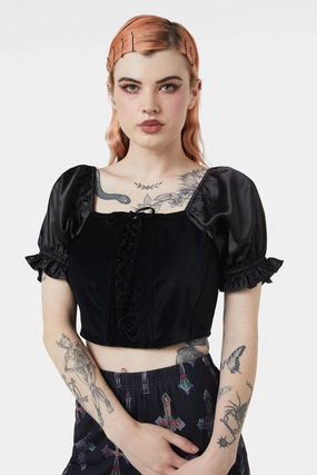 Boudoir Maid Velvet Corset