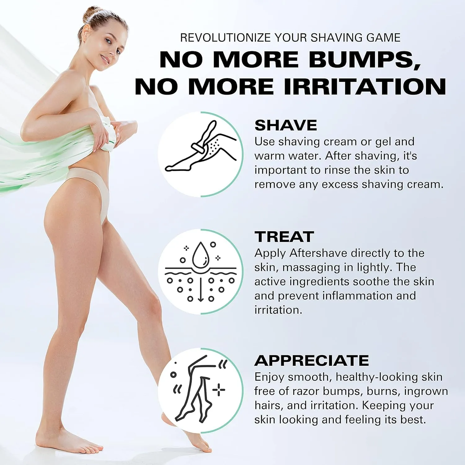 Bump Patrol for Her Calm & Hydrating Aftershave- Razor Bumps. Razor Burns. Ingrown Hairs