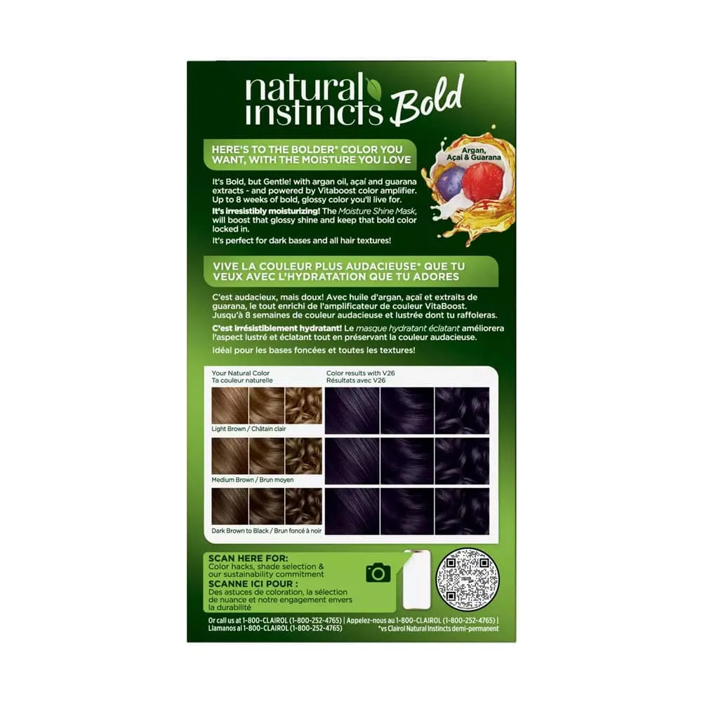 Clairol Natural Instincts Permanent Hair Color V26 Violet