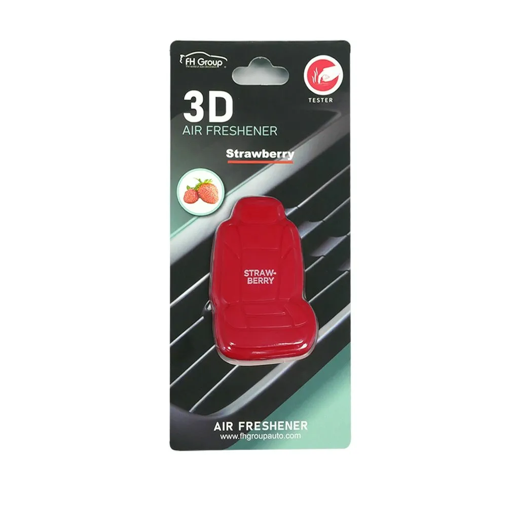 Clip On 3D Air Freshener - 5PK Red