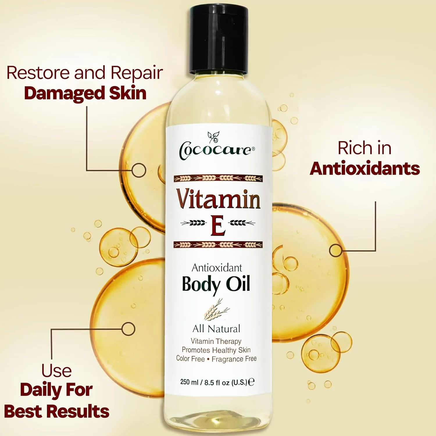 Cococare Vitamin E Body Oil - 8.5 oz
