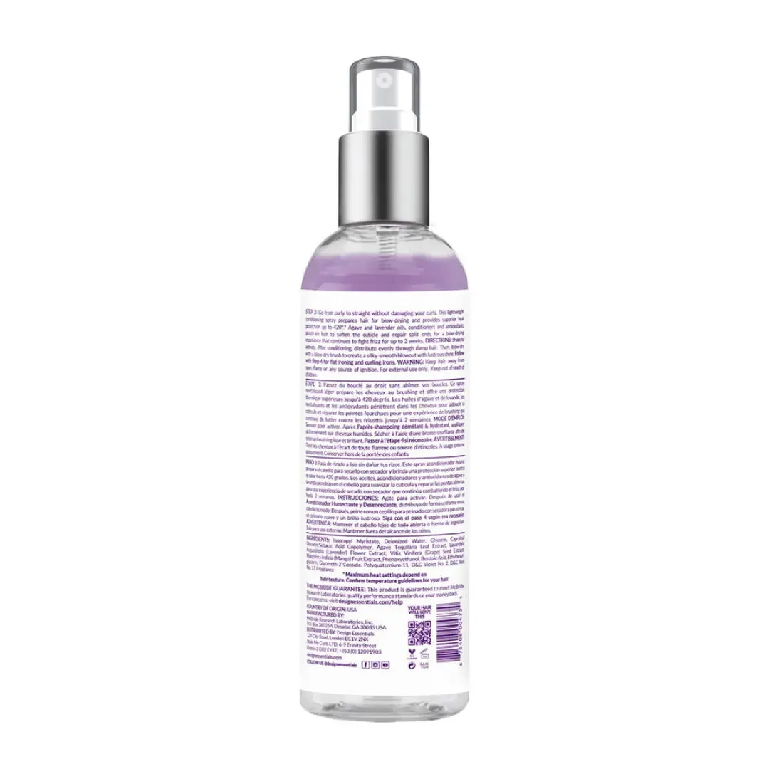 Design Essentials Agave & Lavender Blow Dry & Heat Shield - 8 oz