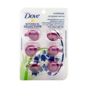 Dove Botanical Selection Nourishing Hair Oil Infused With Moringa Oil & Bluebell Fragrance 6 Capsules