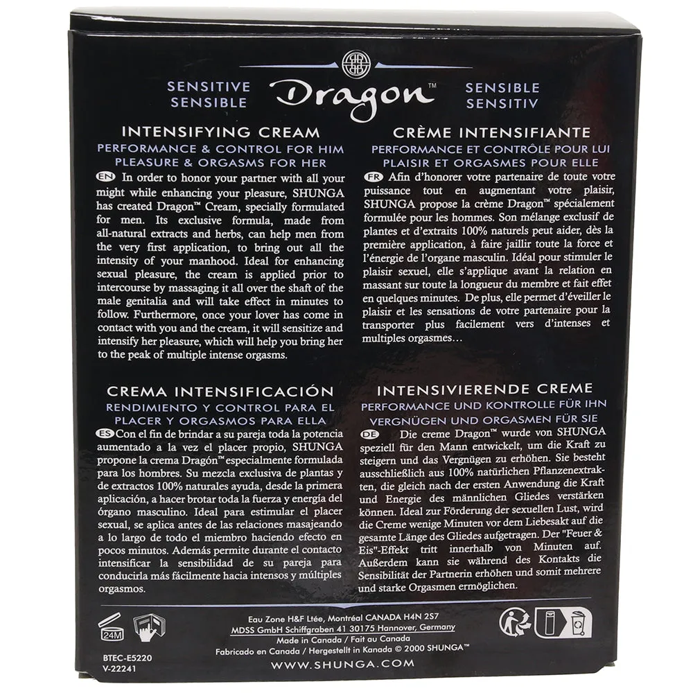 Dragon Sensitive Intensifying Cream 2oz/60ml