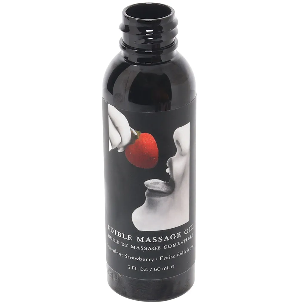 Edible Massage Oil 2oz/60ml in Succulent Strawberry