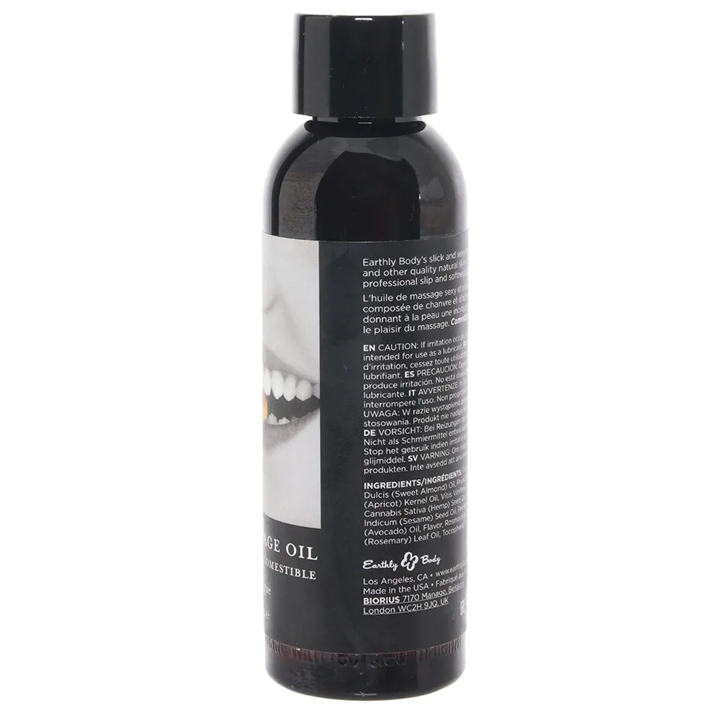 Edible Massage Oil 2oz/60ml in Succulent Strawberry