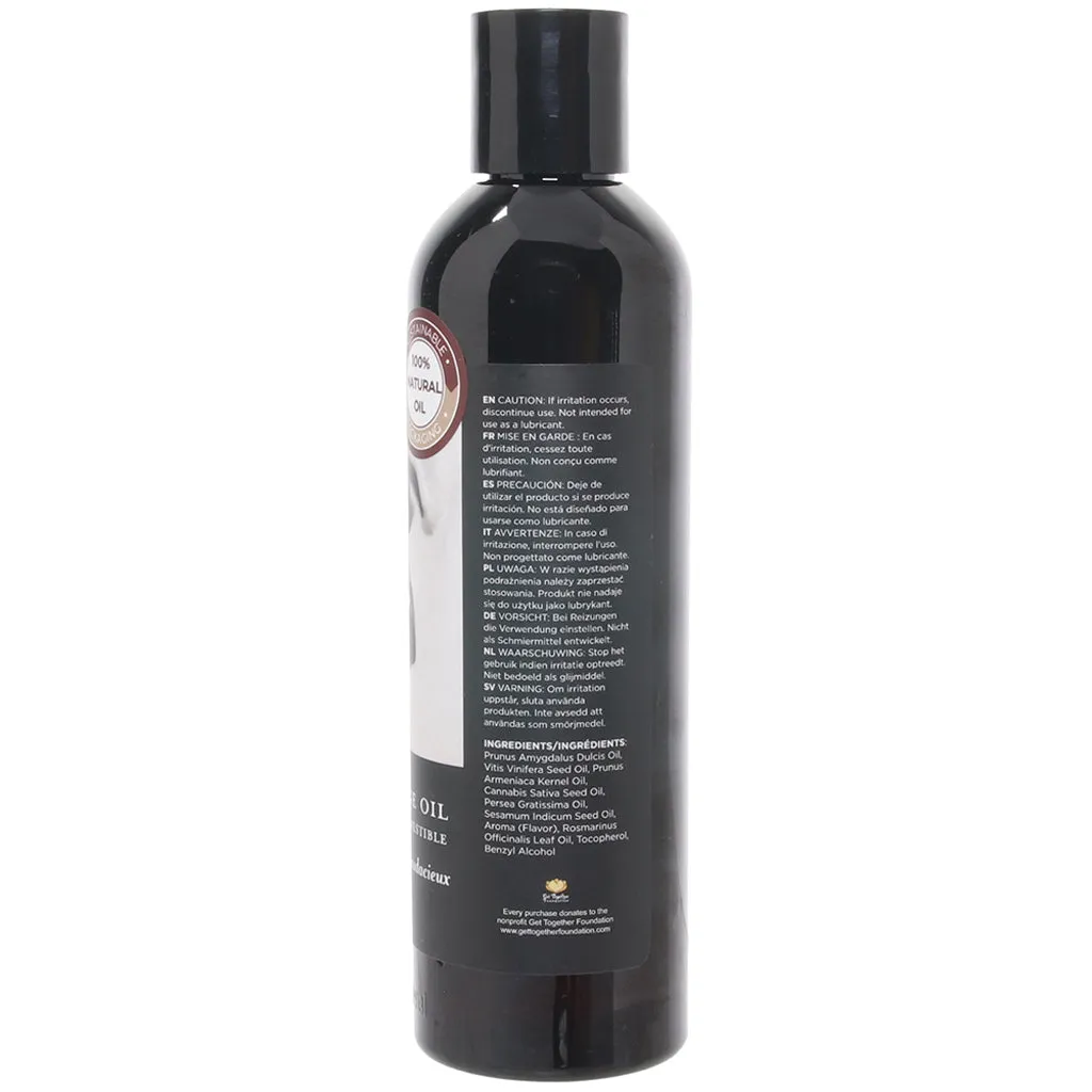Edible Massage Oil 8oz/236ml in Gushing Grape