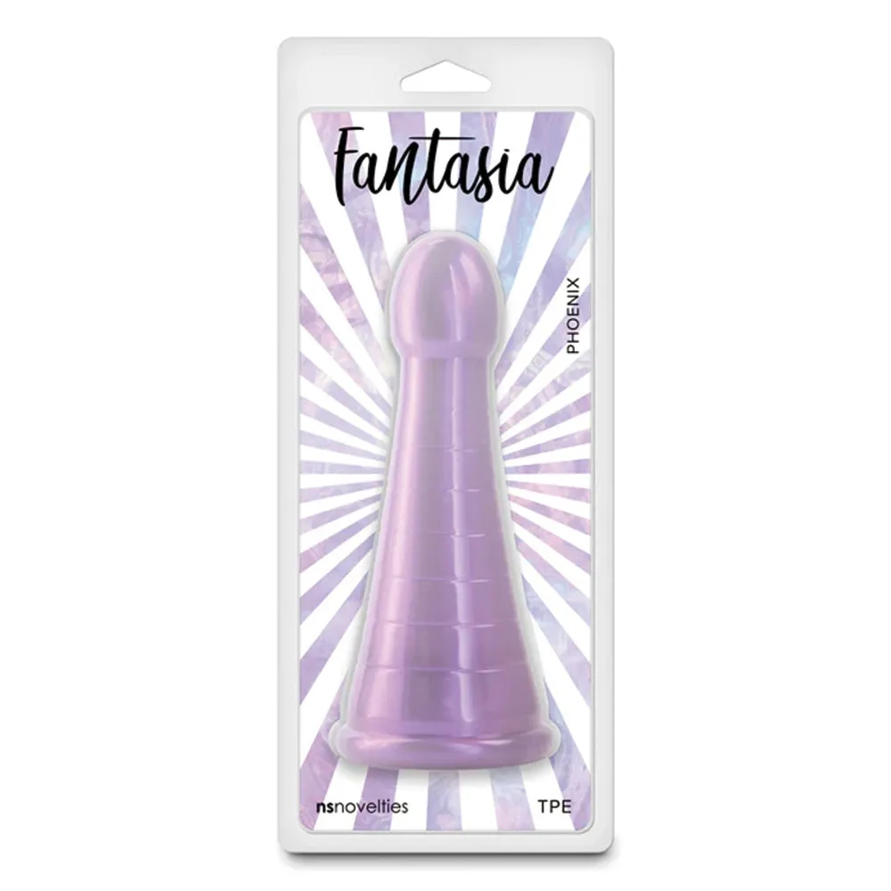 Fantasia Phoenix Ribbed Cone Anal Probe With Suction Cup