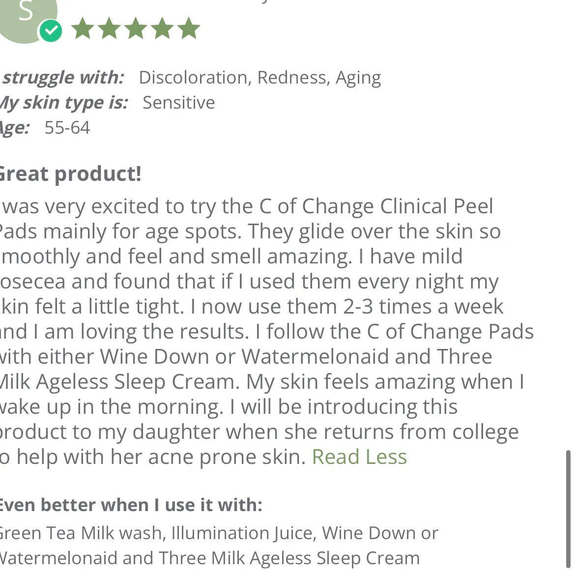Farmhouse Fresh C of Change Clinical Peel Pads