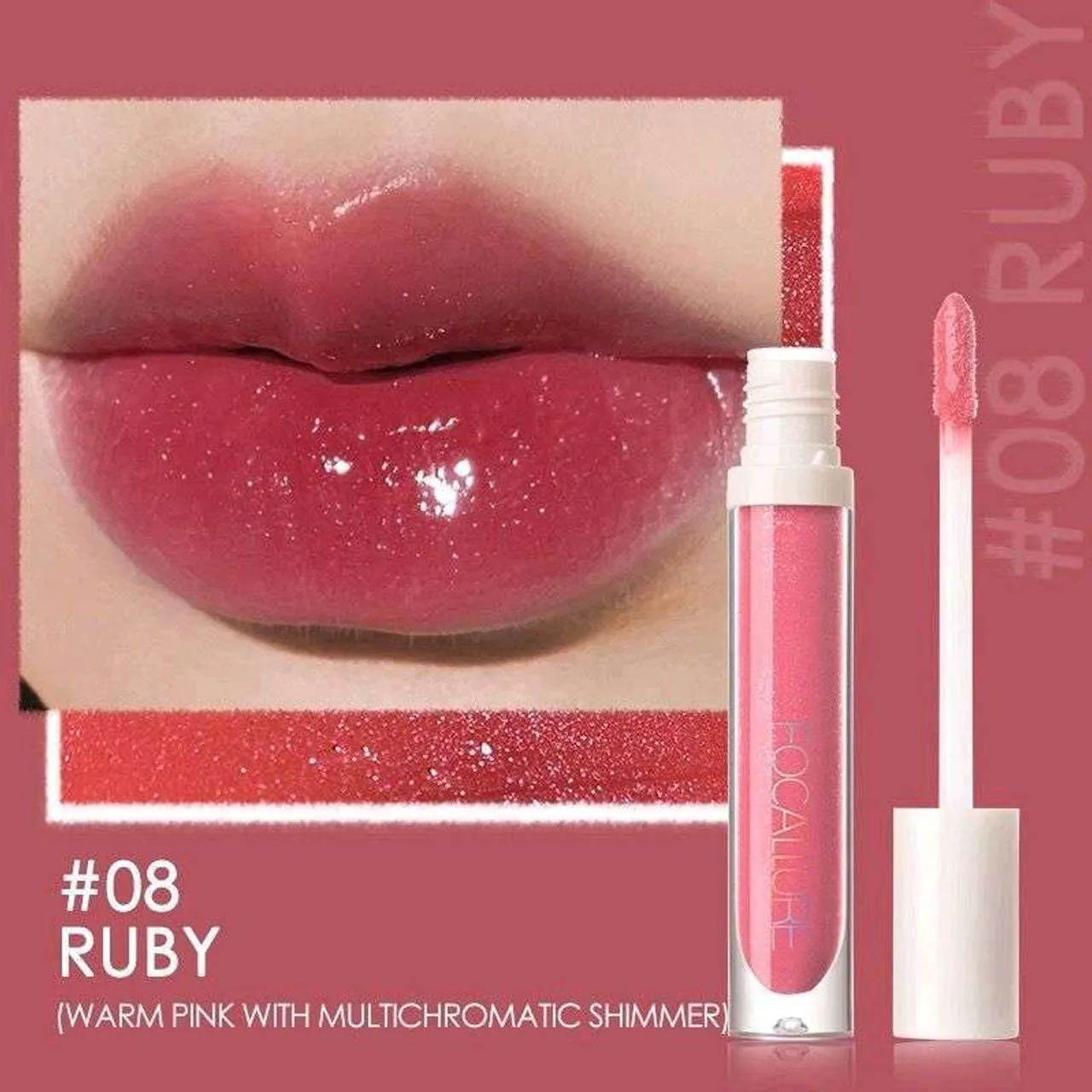 Focallure Plump High Shine Lip Glow 08