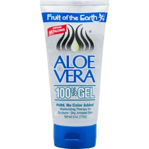 Fruit of the Earth Aloe Vera 100% Gel Pure No Color Added - 6 oz