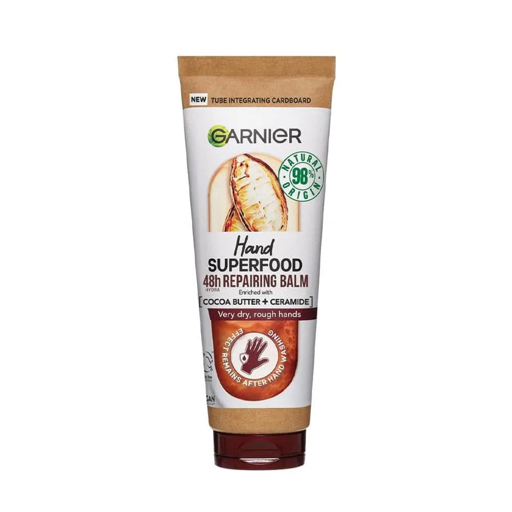 Garnier Hand Super Food Cocoa Ceramide 48hr Repairing Balm 75ml
