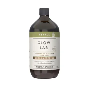 Glow Lab Handwash Refill Anti Bacterial Lemongrass & Vetiver 900ml