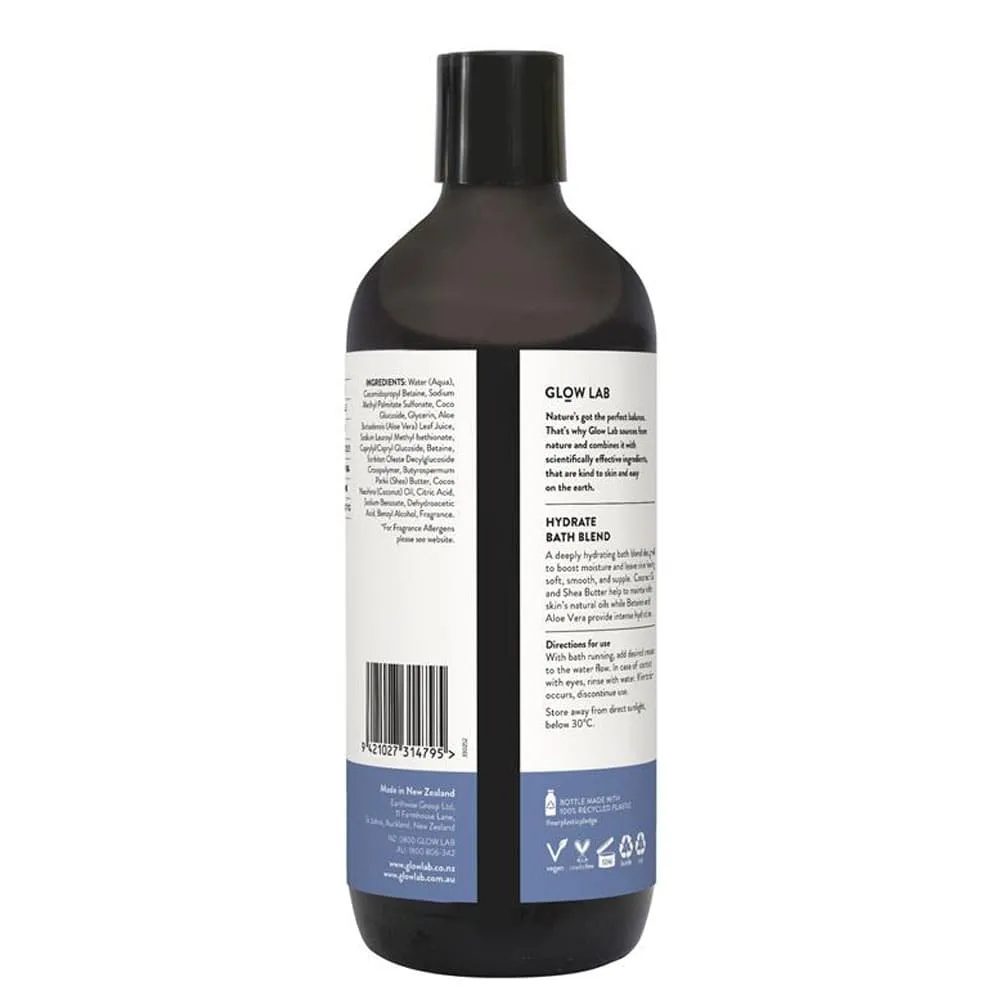 Glow Lab Hydrate Bath Blend Aloe Vera & Coconut 600ml