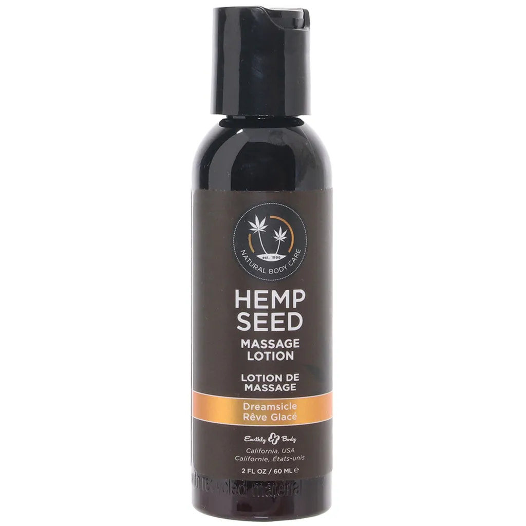 Hemp Seed Massage Lotion 2oz/60ml in Dreamsicle
