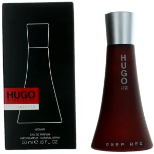 Hugo Boss Women's Eau De Parfum Spray - Deep Red Fruity and Floral Scent, 1.6 oz