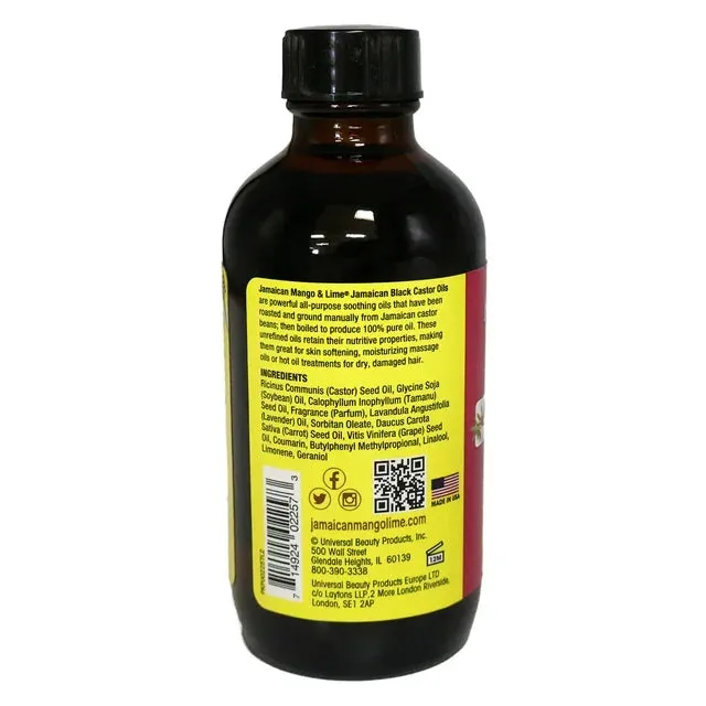 Jamaican Mango & Lime Black Castor Oil - Lavender - 4 oz