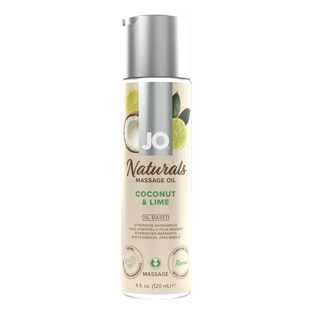 JO Naturals Vegan Massage Oil - Coconut & Lime