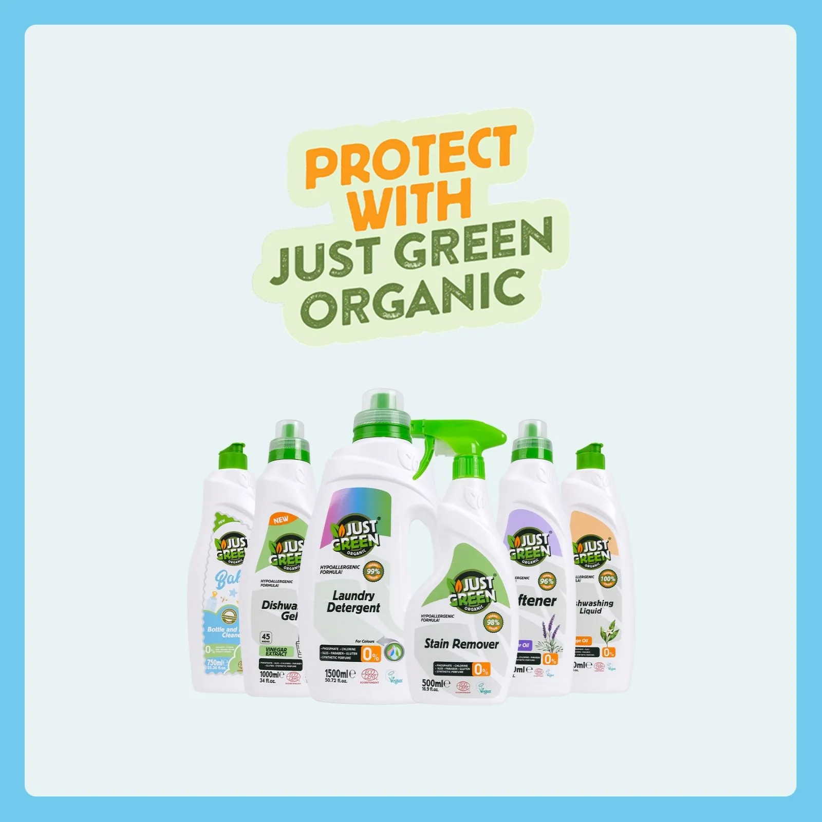 Just Green Organic Baby Laundry Liquid 1500ml