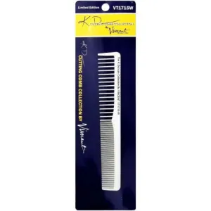 KD Vincent Ceramic All Purpose Styling Comb Fine Extra Wide - 7.25