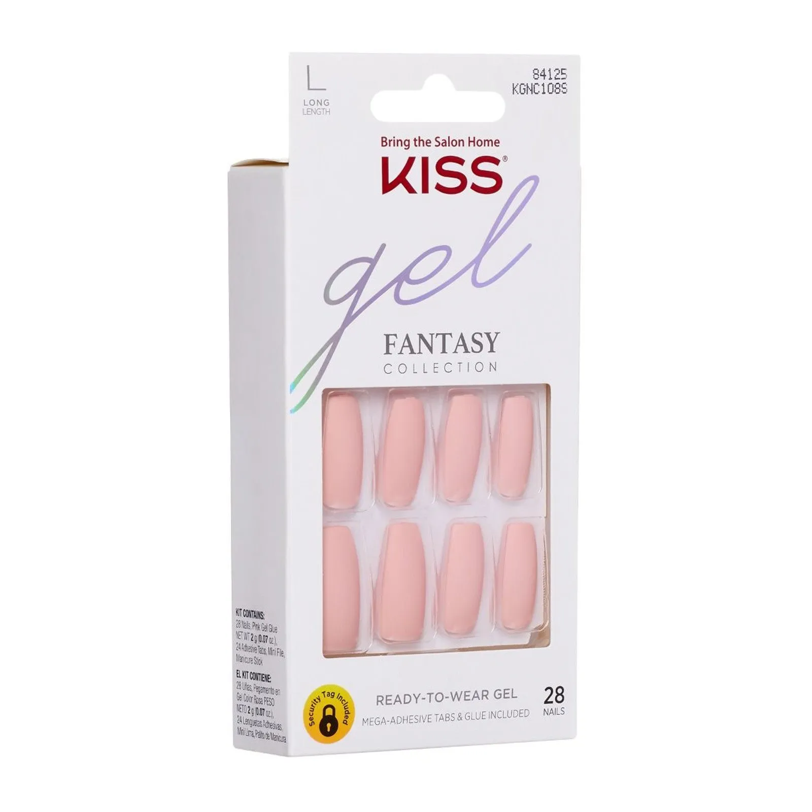 Kiss Gel Fantasy Collection Ready to Wear Gel Nails- Long Length [KGNC108S]