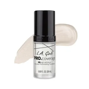 LA Girl HD Pro Coverage Long Wear Illuminating Foundation 641 White (Lightener) 28ml