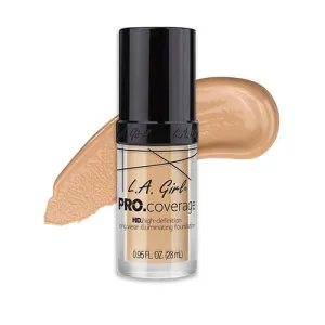 LA Girl HD Pro Coverage Long Wear Illuminating Foundation 644 Natural 28ml