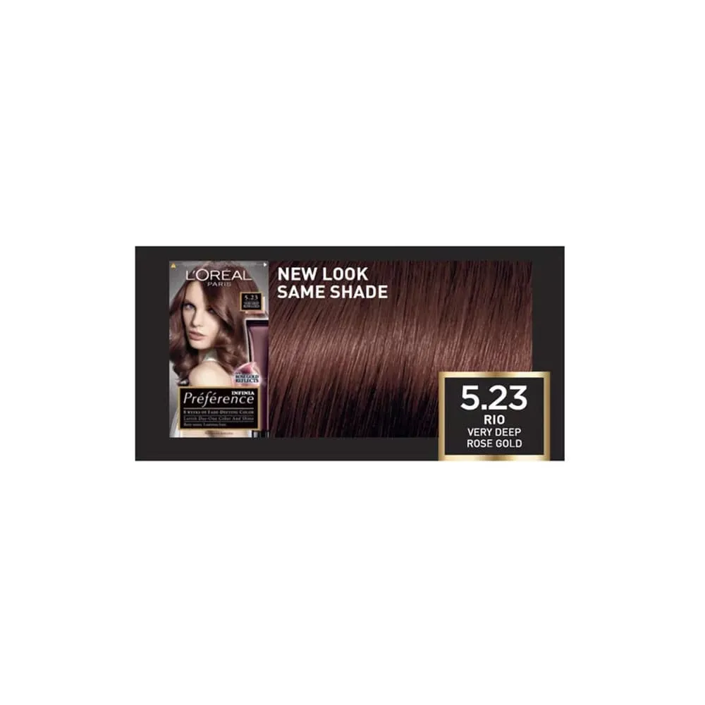 L'Oreal Preference Hair Color 5.23 Very Deep Rose Gold