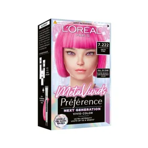 L'Oreal Vivid Hair Colour Preference 7.222 Meta Pink