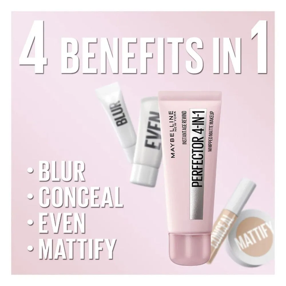 Maybelline Instant Anti Age Perfector 4-In-1 Whipped Matte Makeup 02 Light/Medium 30ml