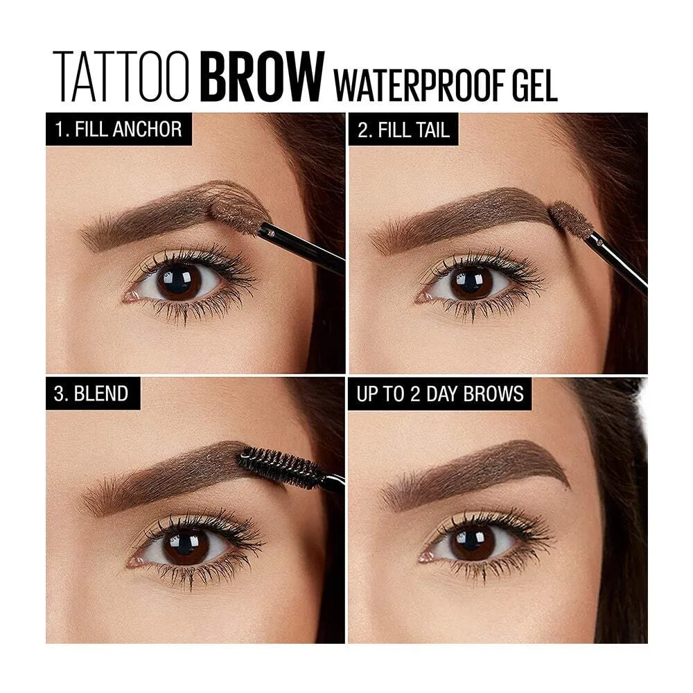 Maybelline Tattoo Studio Brow Gel 257 Medium Brown