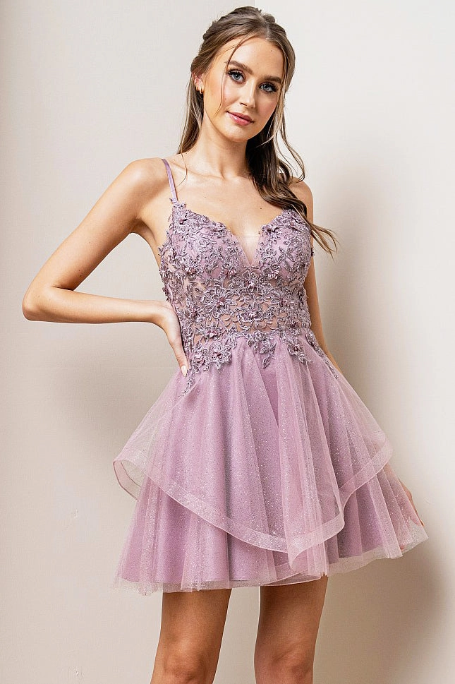 McKenzie Dress in Mauve Pink