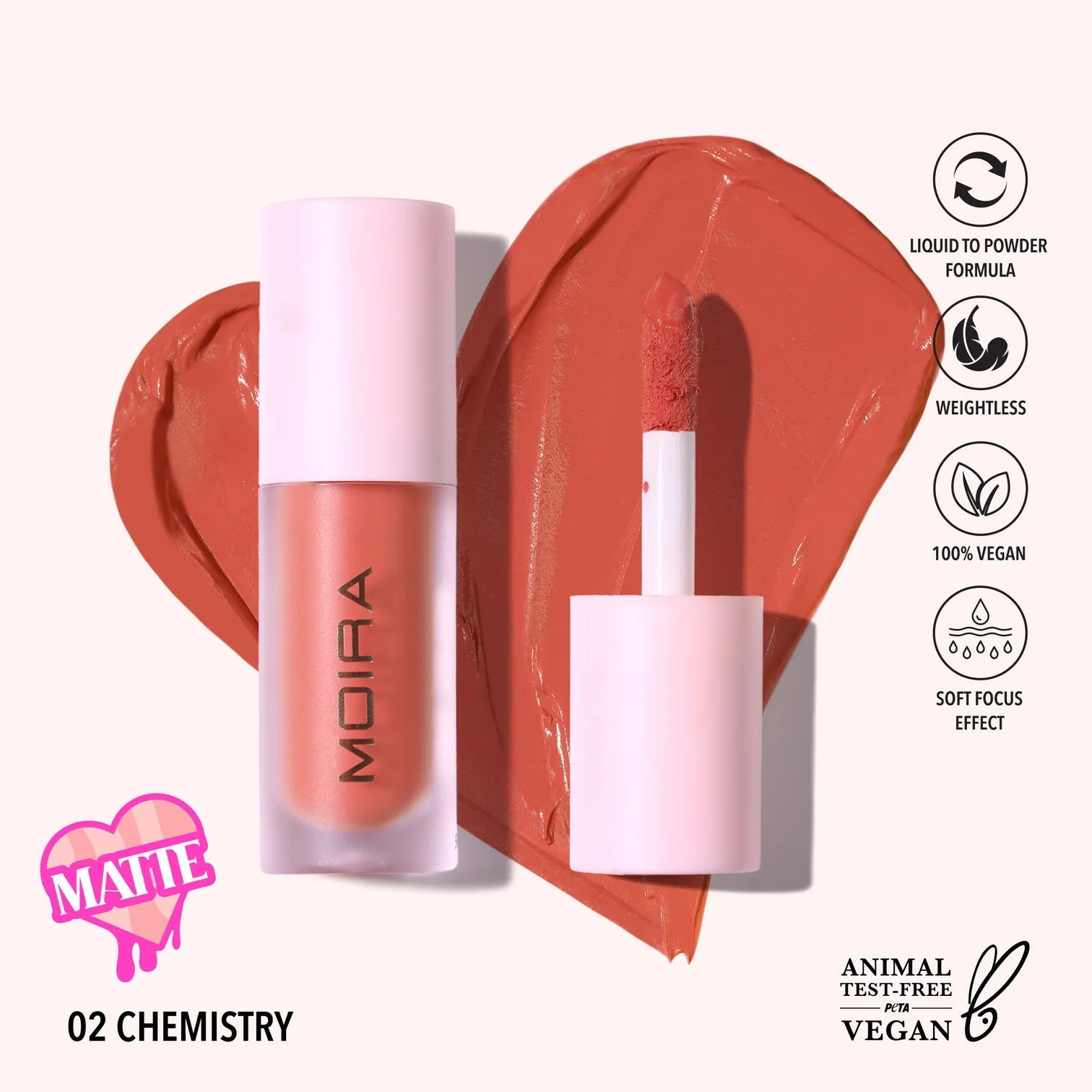 MOIRA - LOVE STEADY LIQUID BLUSH
