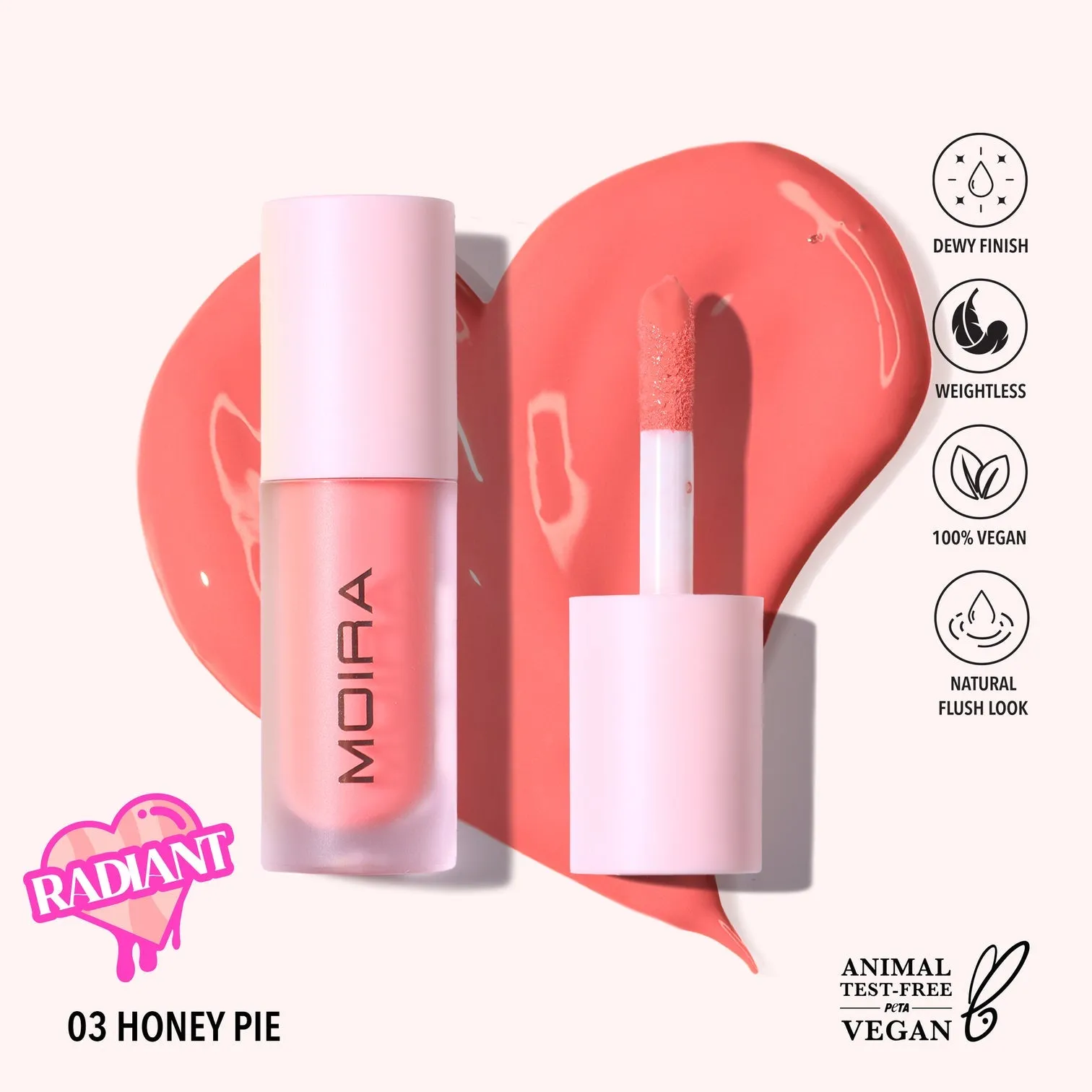 MOIRA - LOVE STEADY LIQUID BLUSH