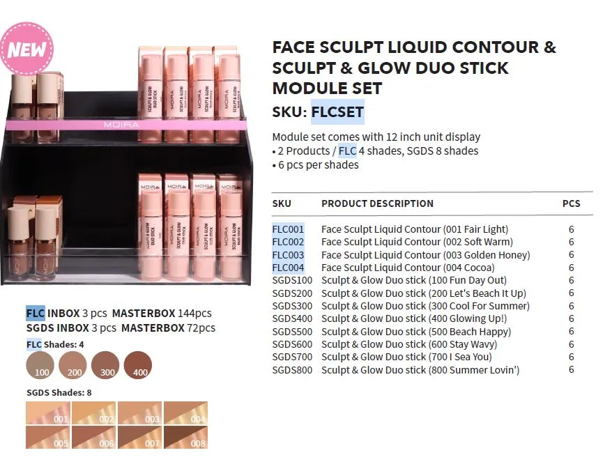 MOIRA - SCULPT & GLOW DUO STICK