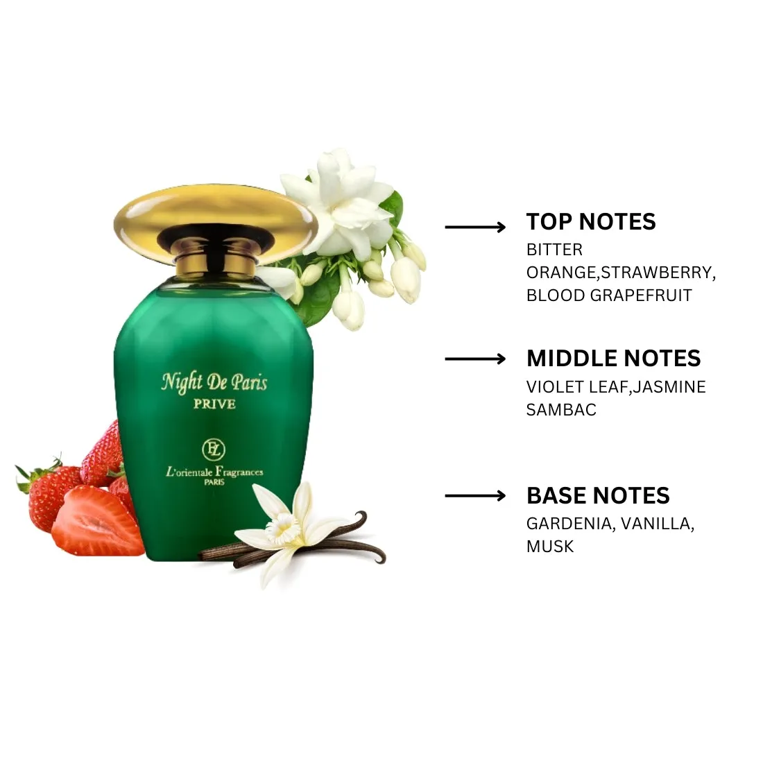 Night de Paris Prive By Lorientale Fragrances Eau de Parfum Spray 3.3 oz