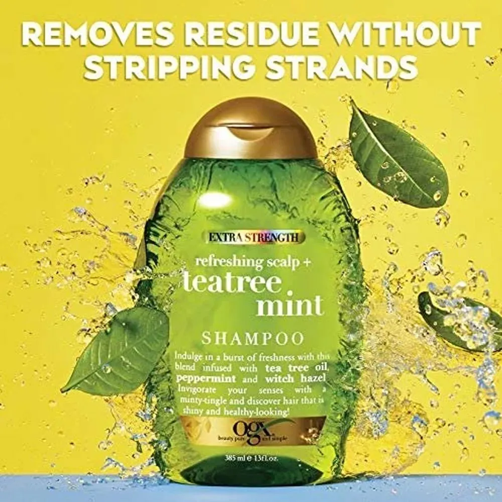 OGX Shampoo Refreshing Scalp   Teatree Mint 385ml