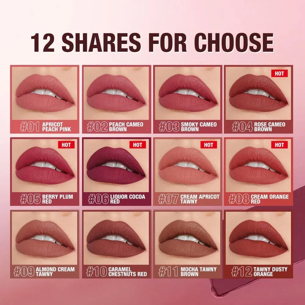 O.TWO.O High Energy Heavy Mist Matte Lip Glaze 04 Rose Cameo Brown