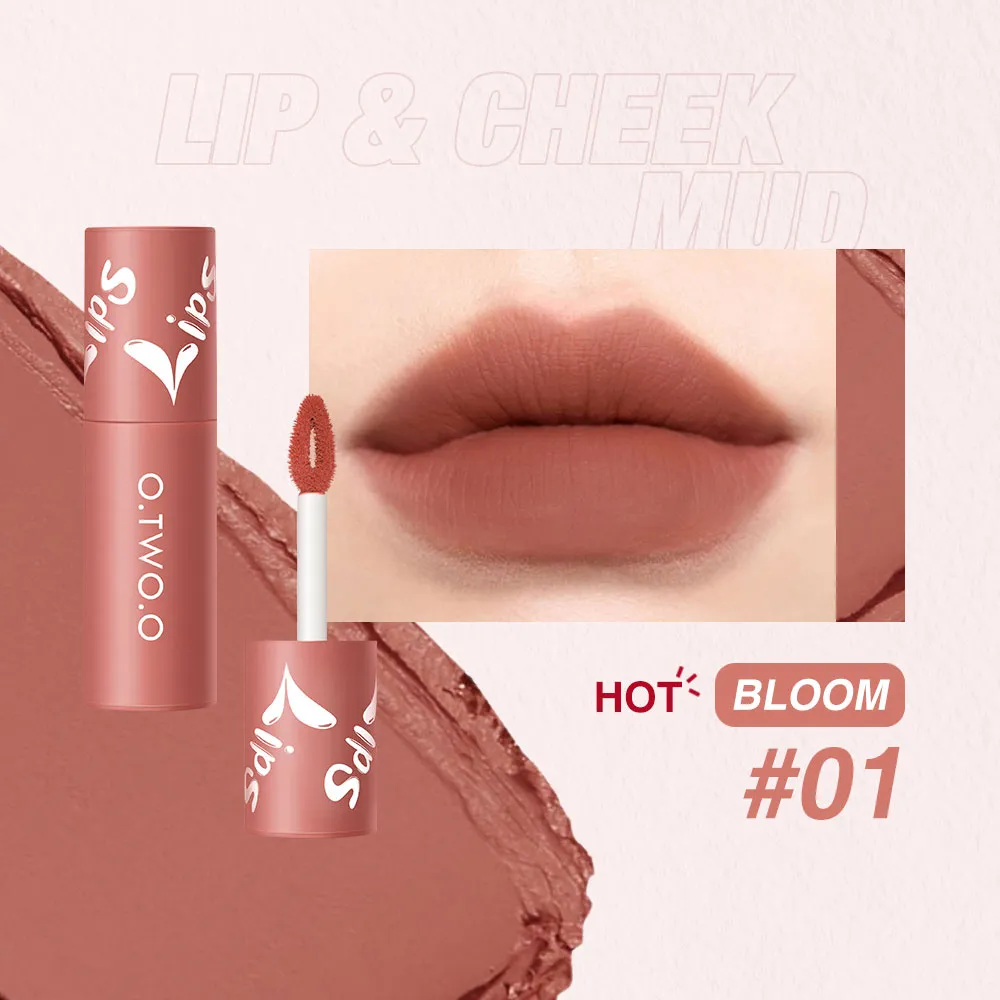 O.TWO.O Velvet Matte Lip & Cheek Mud 01