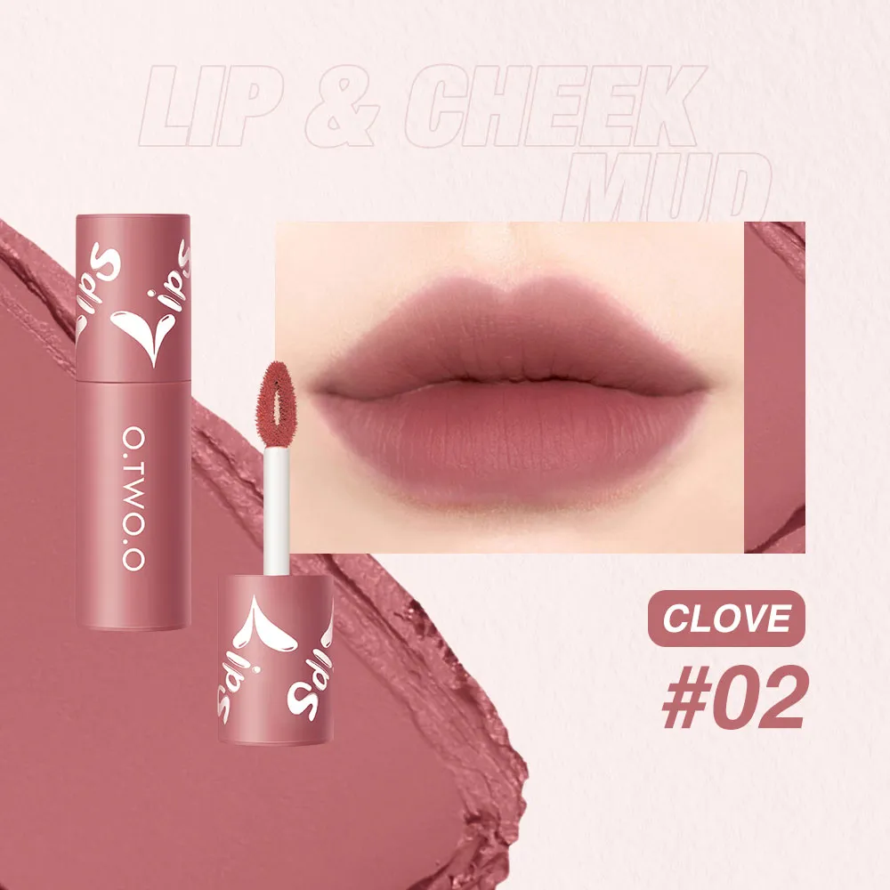 O.TWO.O Velvet Matte Lip & Cheek Mud 02